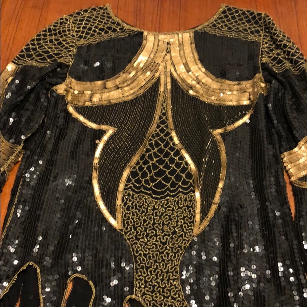 VINTAGE HAND BEADED Long Sleeve Top |  Gatsby Feel - Picture 8 of 8